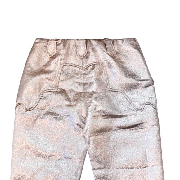 Blue B Boutique Metallic Pink Retro Western Barbiecore Shimmer Pants Women's M - Picture 7 of 7